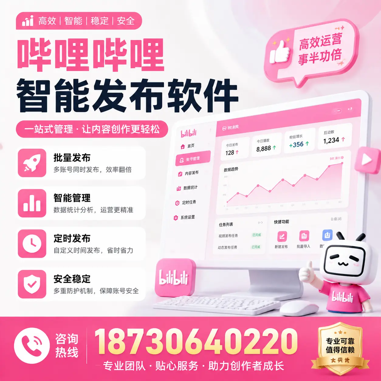 如何评估哔哩哔哩智能发布软件的ROI?文昌 企业必读